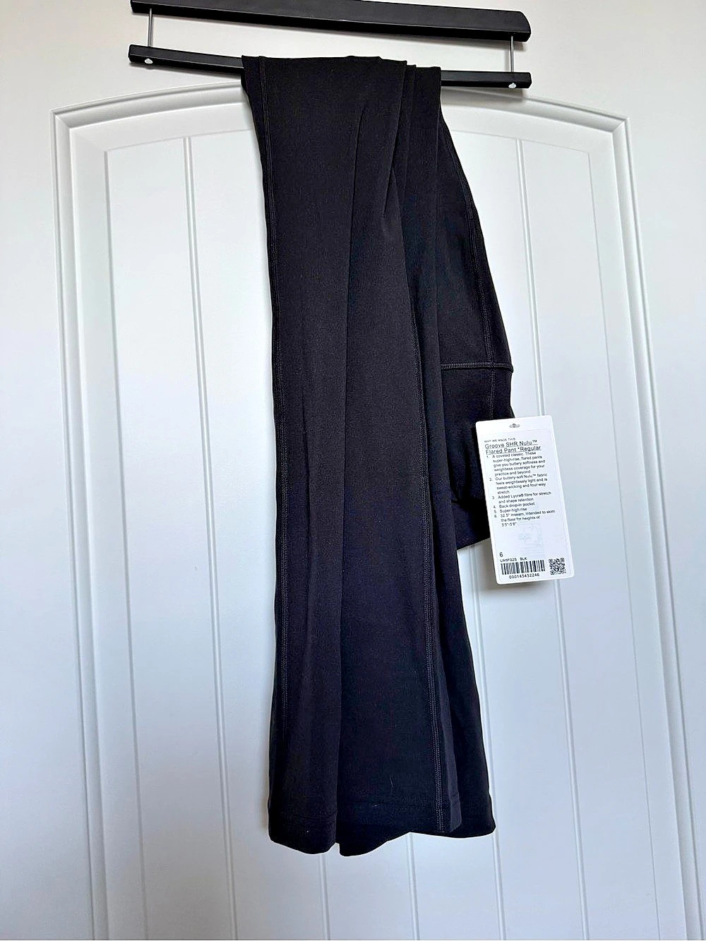 NWT Groove SHR Nulu Flared Pant Black Flared Leggings Size 6 NWT